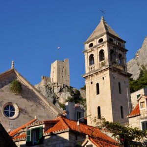 The Parish church of St. Michael (early 17th C.) with the bell tower (early 18th C.)